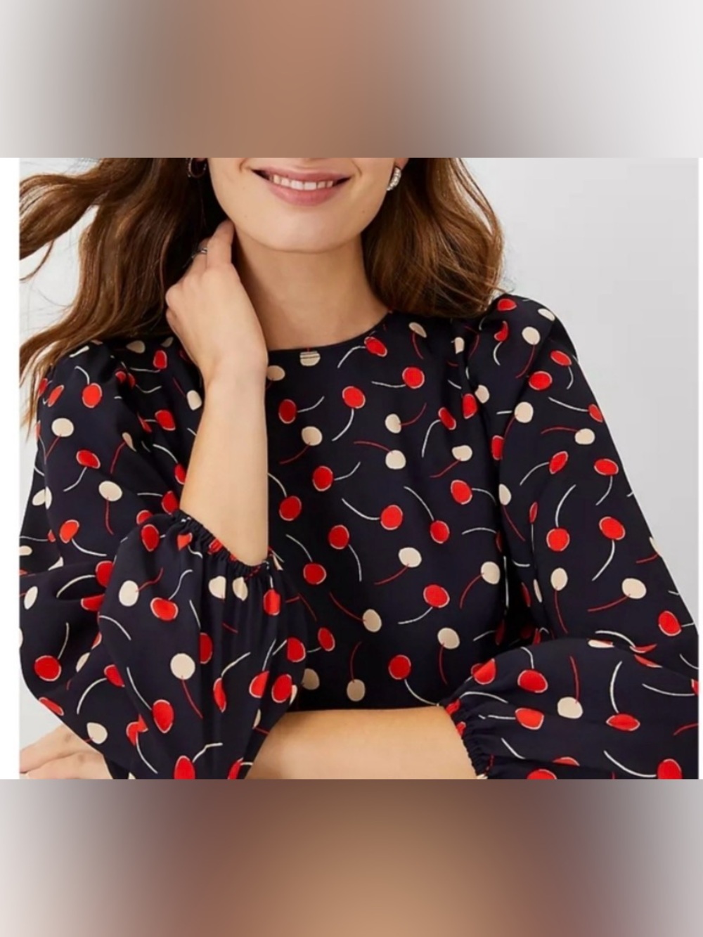 Ann Taylor Dress in Navy and Red